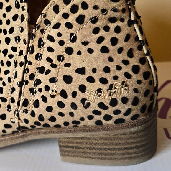 BLOWFISH Venom Leopard Print Ankle Boots Booties sz 8 Excellent Condition - Picture 5 of 10